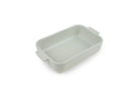 Plat four rectangle Peugeot Appolia en céramique vert sauge - 22 cm