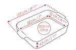 Plat four rectangle Peugeot Appolia en céramique vert sauge - 22 cm