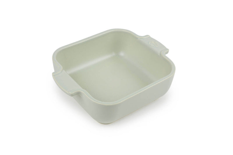 Plat four carré Peugeot Appolia en céramique vert sauge - 18 cm