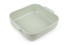 Plat four carré Peugeot Appolia en céramique vert sauge - 28 cm