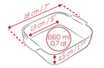 Plat four carré Peugeot Appolia en céramique vert sauge - 18 cm