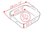 Plat four carré Peugeot Appolia en céramique vert sauge - 28 cm