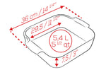 Plat four carré Peugeot Appolia en céramique vert sauge - 36 cm