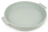 Plat à tarte Peugeot Appolia en céramique vert sauge diamètre 30cm