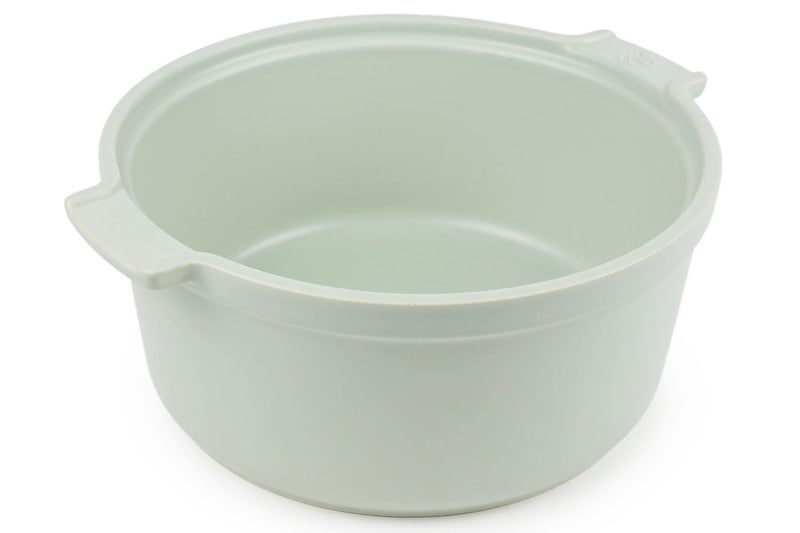 Moule à soufflé Peugeot Appolia en céramique vert sauge diamètre 22cm