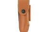 Etui MAX CAPDEBARTHES Alezan 27612 en cuir marron pour couteaux laguiole avec manche de 12cm