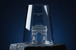 Verre à spiritueux long Alaskan Maker Iconic Monuments Arc de Triomphe en verre cristallin