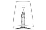 Verre à spiritueux long Alaskan Maker Iconic Monuments Big Ben en verre cristallin