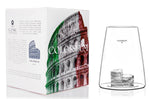 Verre à spiritueux long Alaskan Maker Iconic Monuments Colisée de Rome en verre cristallin