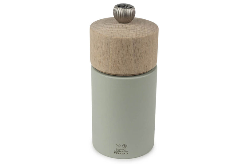 Moulin à sel sec manuel Peugeot Boréal en bois Vert Sauge - 12 cm