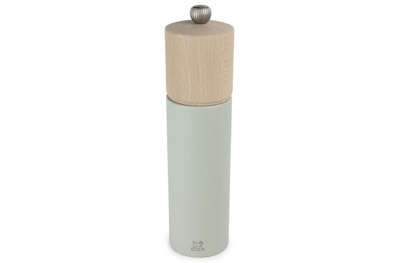 Moulin à sel sec manuel Peugeot Boréal en bois Vert Sauge - 21 cm