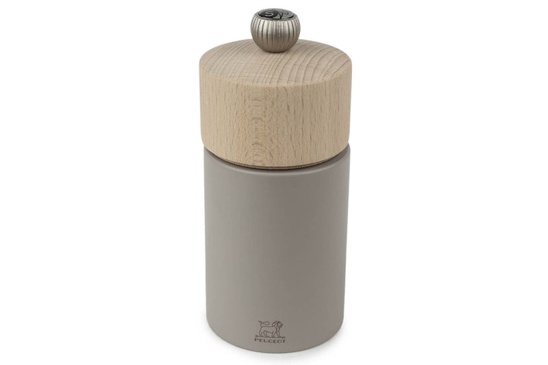 Moulin à sel sec manuel Peugeot Boréal en bois Gris Galet - 12 cm