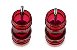 Coffret cadeau 2 moulins Peugeot Podium en acrylique rouge 18cm