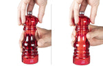 Coffret cadeau 2 moulins Peugeot Podium en acrylique rouge 18cm