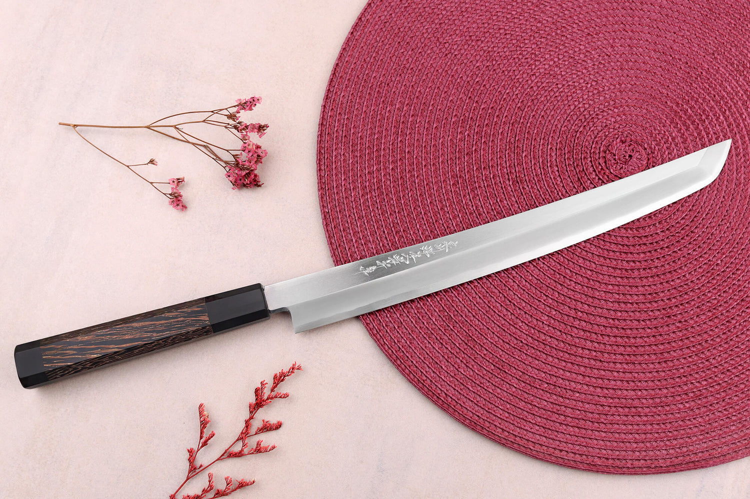 Couteau sakimaru 30cm japonais artisanal Sakai Takayuki Zangetsu