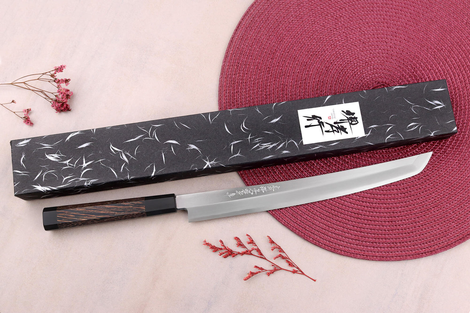 Couteau sakimaru 30cm japonais artisanal Sakai Takayuki Zangetsu