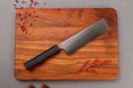 Couteau nakiri 18cm japonais artisanal Yuzo Kurogane Damas VG10