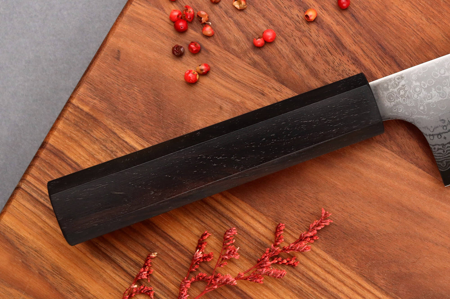 Couteau nakiri 18cm japonais artisanal Yuzo Kurogane Damas VG10