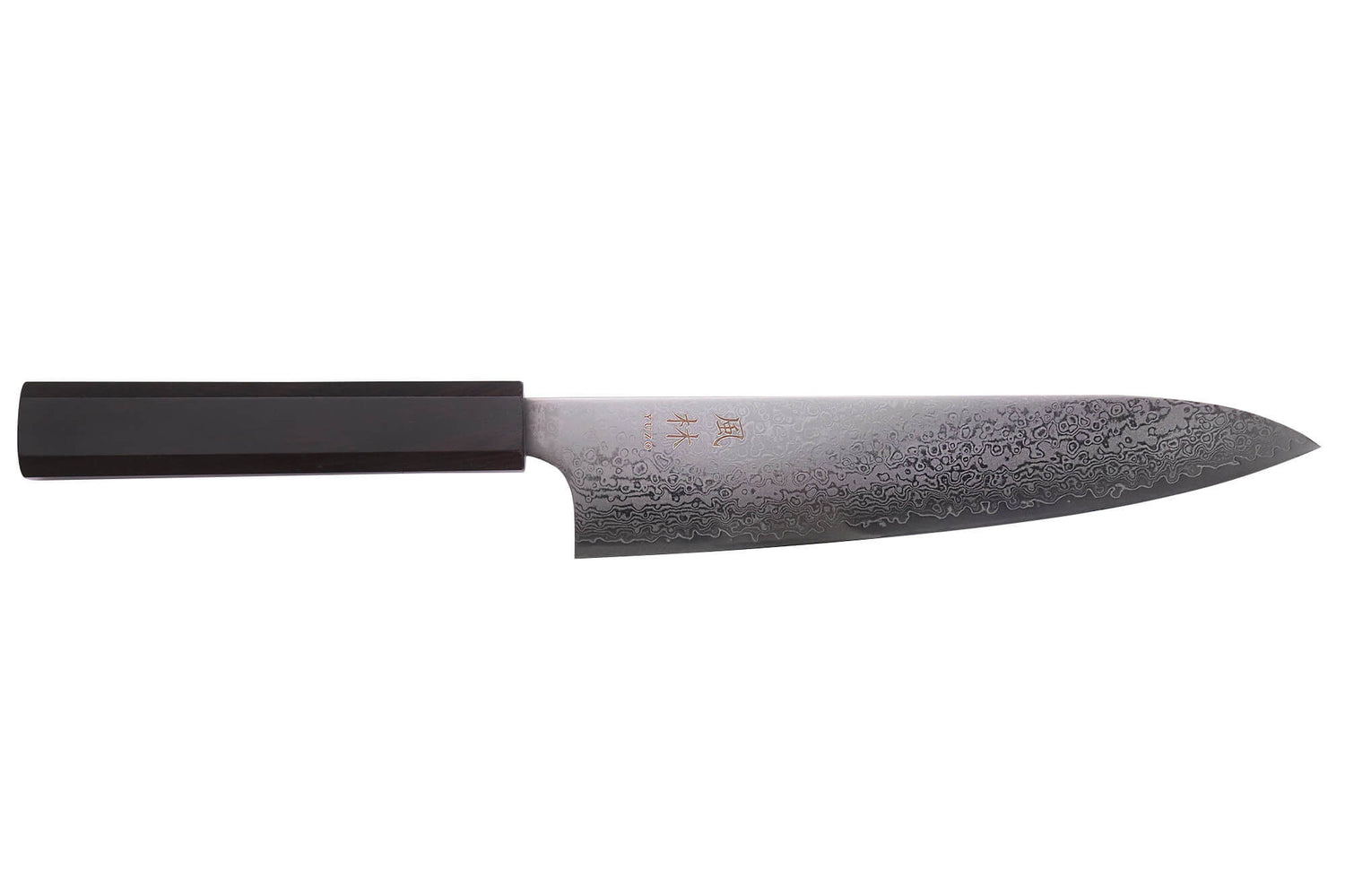 Couteau de chef 20cm japonais artisanal Yuzo Kurogane Damas VG10