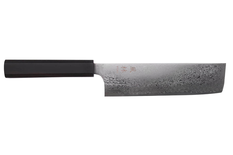 Couteau nakiri 18cm japonais artisanal Yuzo Kurogane Damas VG10