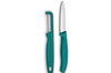 Set 1 couteau + 1 éplucheur Victorinox SwissClassic vert