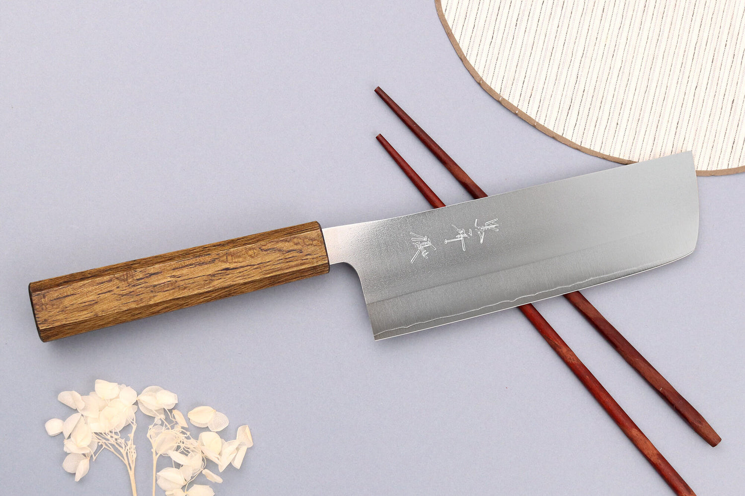 Couteau nakiri 16,5cm japonais artisanal Yu Kurosaki Gekko San Maï