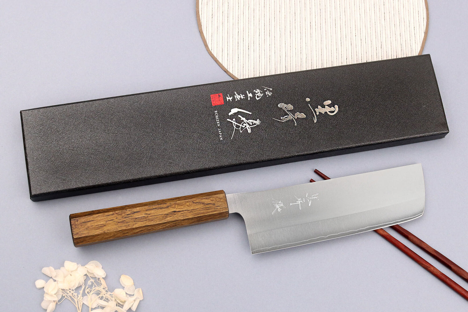 Couteau nakiri 16,5cm japonais artisanal Yu Kurosaki Gekko San Maï