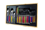 Ménagère Laguiole 24 pièces Pradel Excellence Pastel pleine soie
