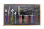 Ménagère Laguiole 24 pièces Pradel Excellence Pastel pleine soie