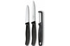 Set 2 couteaux + 1 éplucheur Victorinox SwissClassic noir