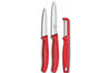 Set 2 couteaux + 1 éplucheur Victorinox SwissClassic rouge