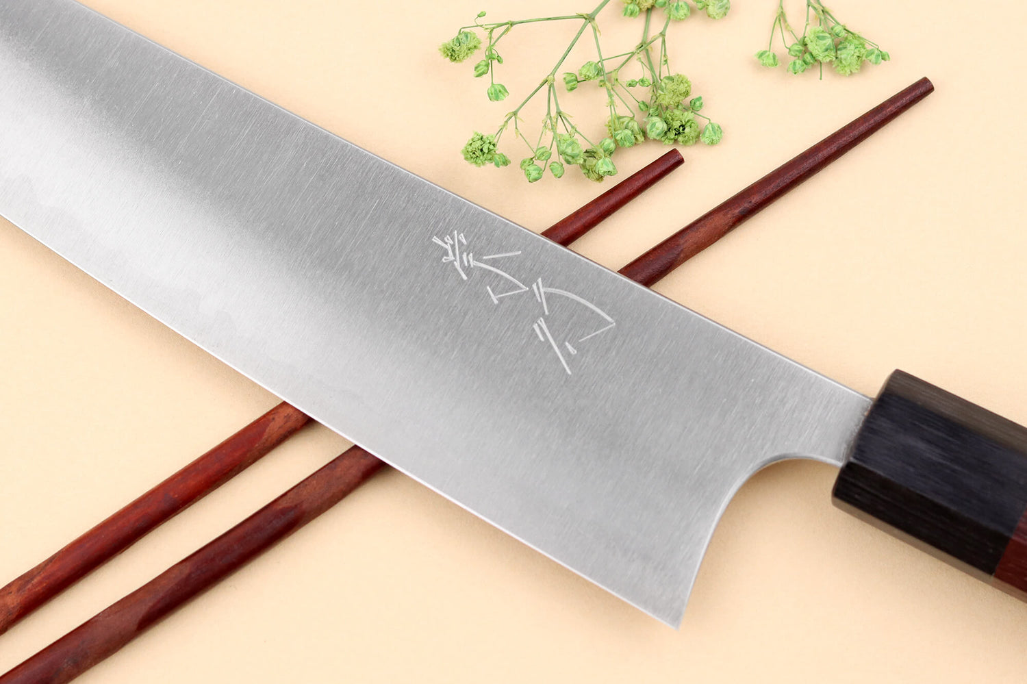 Couteau de chef japonais artisanal Shibata Koutetsu AS 21cm
