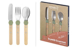 Set de couverts pour enfants Opinel Le Petit Gourmet coloris olive