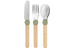 Set de couverts pour enfants Opinel Le Petit Gourmet coloris olive