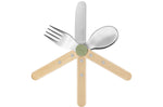 Set de couverts pour enfants Opinel Le Petit Gourmet coloris olive