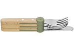 Set de couverts pour enfants Opinel Le Petit Gourmet coloris olive