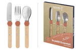 Set de couverts pour enfants Opinel Le Petit Gourmet coloris corail