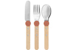Set de couverts pour enfants Opinel Le Petit Gourmet coloris corail