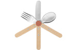 Set de couverts pour enfants Opinel Le Petit Gourmet coloris corail