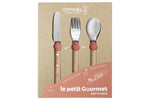 Set de couverts pour enfants Opinel Le Petit Gourmet coloris corail