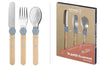 Set de couverts pour enfants Opinel Le Petit Gourmet coloris bleu pluie
