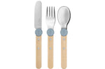 Set de couverts pour enfants Opinel Le Petit Gourmet coloris bleu pluie