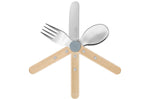 Set de couverts pour enfants Opinel Le Petit Gourmet coloris bleu pluie