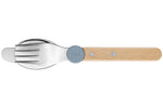 Set de couverts pour enfants Opinel Le Petit Gourmet coloris bleu pluie