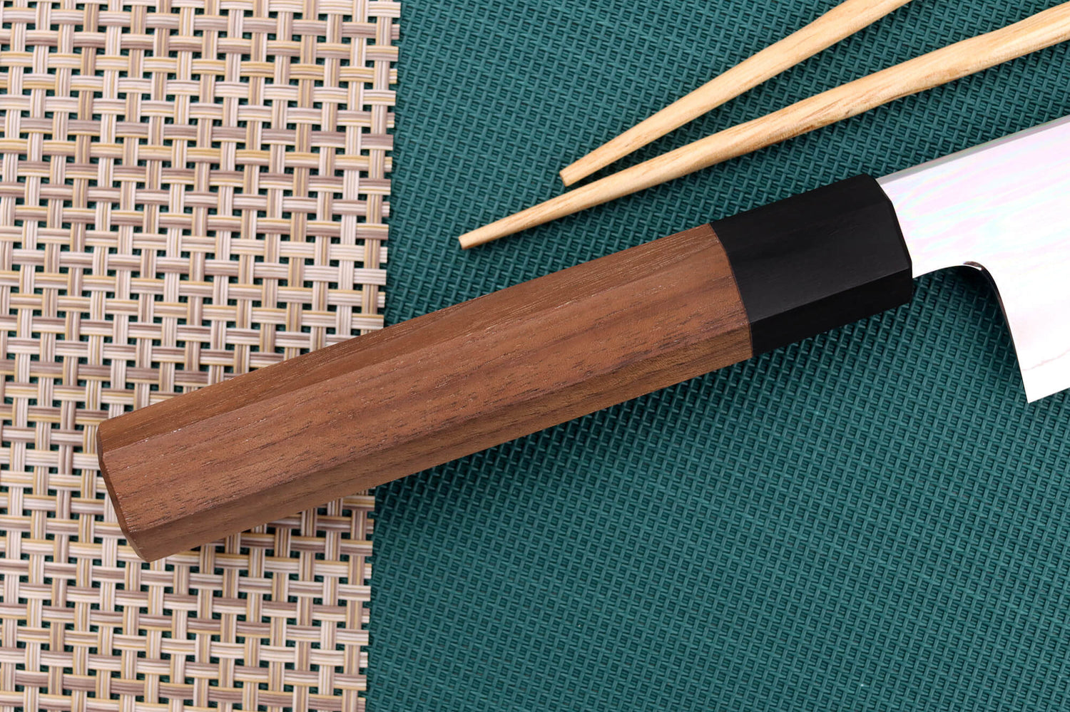Couteau kiritsuke japonais artisanal Kagekiyo Kurumi Ginsan 24cm