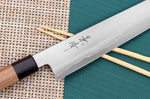 Couteau kiritsuke japonais artisanal Kagekiyo Kurumi Ginsan 24cm
