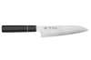 Couteau santoku 19,5cm japonais artisanal Sukenari ZDP-189 San Maï manche en ébène