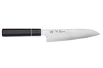 Couteau santoku 19,5cm japonais artisanal Sukenari ZDP-189 San Maï manche en ébène