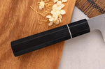 Couteau santoku 19,5cm japonais artisanal Sukenari ZDP-189 San Maï manche en ébène