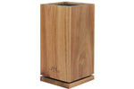 Bloc couteaux vide rotatif Cristel en bois d'acacia